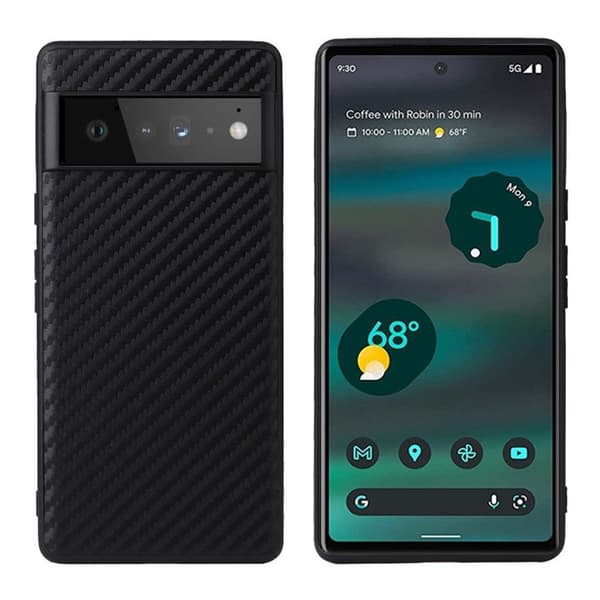 Tekstureret Google Pixel 6a cover - Kulfibertekstur