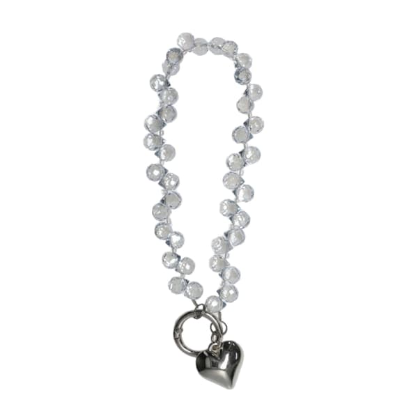 Strawberry crystal gray blue chain