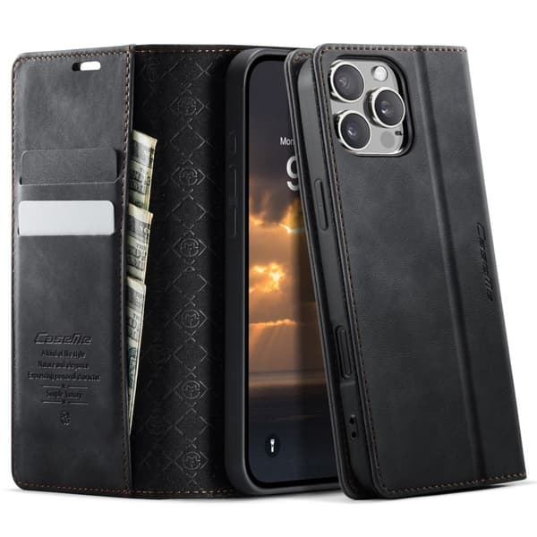 CASEME iPhone 16 Pro Cover med stativ - Sort