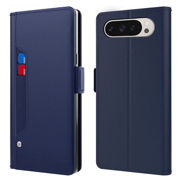 Google Pixel 11 Pro Plånboksfodral PU-läder - Blå