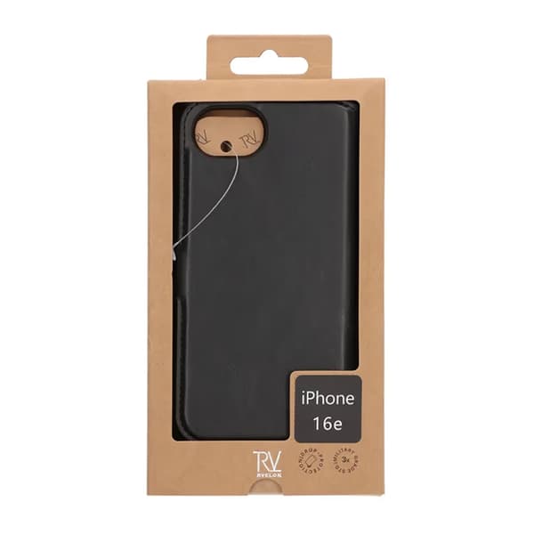Rvelon Pungcover Magnet til iPhone 16e - Sort