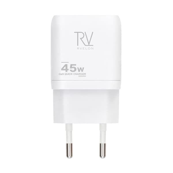 Rvelon 45W 2C EU STRØMADAPTER HVID