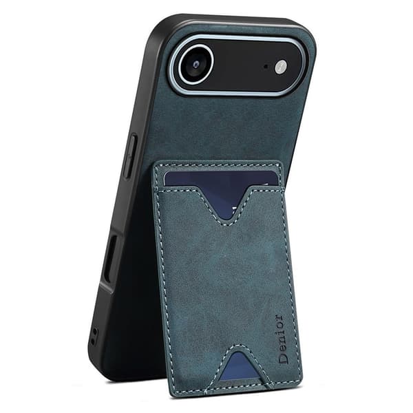 DENIOR iPhone Air Cover med Stativ - Blå