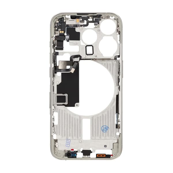 iPhone 15 Pro Mellemramme med Smådele OEM - Titanium Hvid