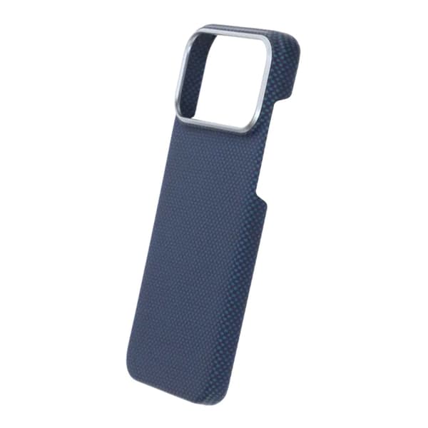 Kevlar Woven Magnetic Case - iPhone 17 Pro Max Blue Plain Weave