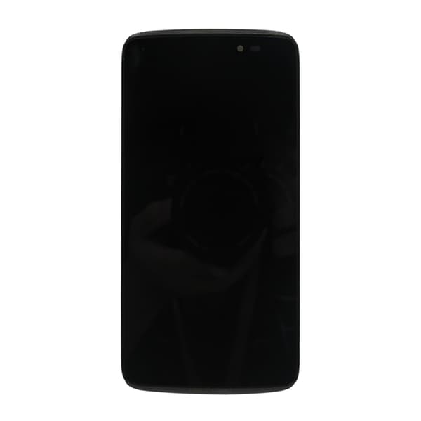 Alcatel One Idol 3 Skærm med LCD Display med Ram - Sort
