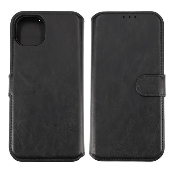 iPhone 15 Plus Plånboksfodral Magnet Rvelon - Svart