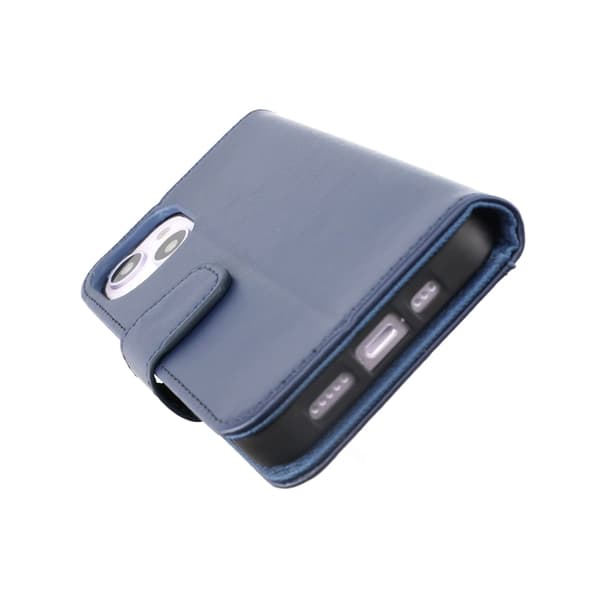 iPhone 14 Plus Plånboksfodral Extra Kortfack Rvelon - Blå