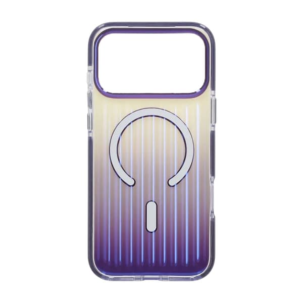 Bølget Gradient Magnetisk Cover til iPhone 17 Pro Mørk Lilla