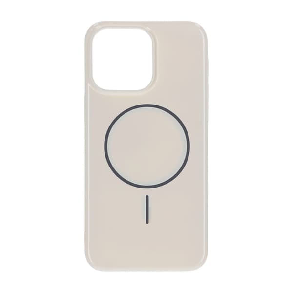 Blank design Magnetisk etui til iPhone 15 Pro Max Hvid