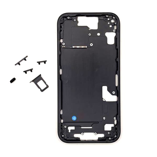 iPhone 15 Mellemramme - Sort