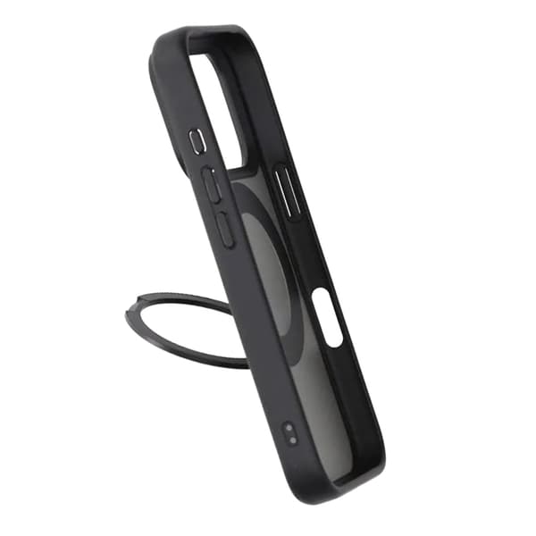 Mobilcover Roterende Magnetisk Stand til iPhone 17 Pro - Sort