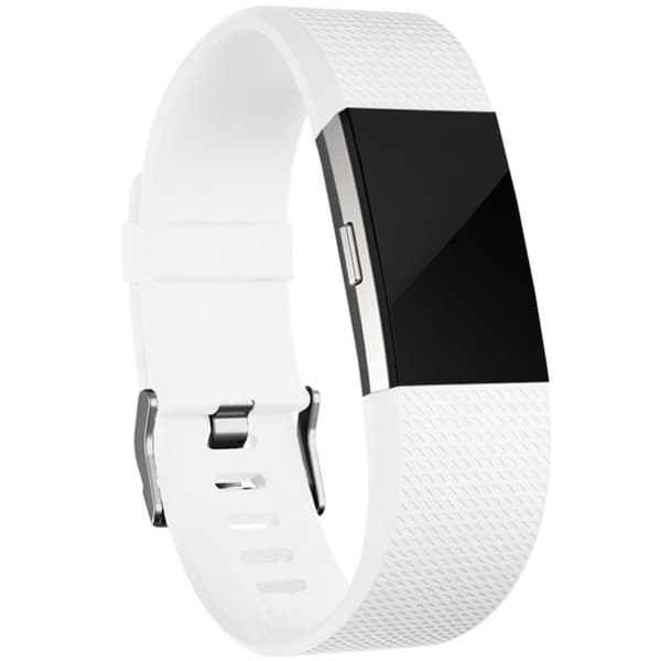 Fitbit Charge 2 -ranneke silikonia – valkoinen