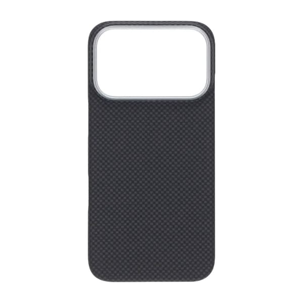 Kevlar Magsafe cover til iPhone 17 Pro - Sort med gitter