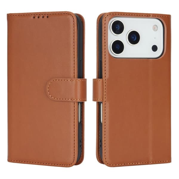 iPhone 17 Pro Max Cover med stativ - Lysebrun