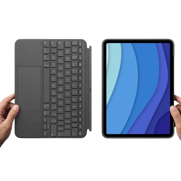 Logitech Combo Touch-tastaturcover til iPad Pro 11 tommer Grå Ny stand
