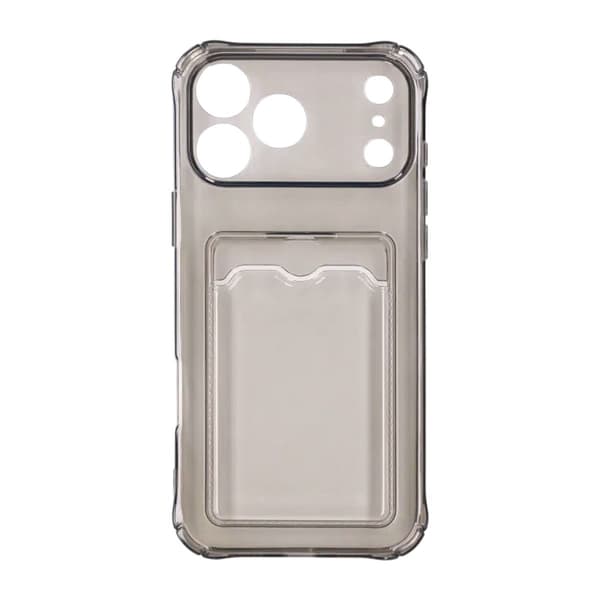 Stødsikkert etui med kortholder iPhone 17 Pro Max Sort