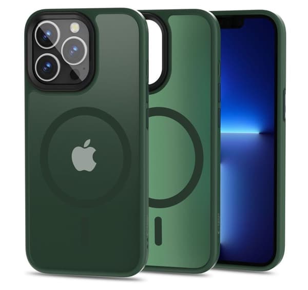 Tech-Protect MagMat MagSafe Cover til iPhone 13 Pro - Mat Grøn