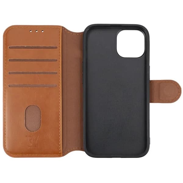 iPhone 11 Plånboksfodral Rvelon - Guldbrun