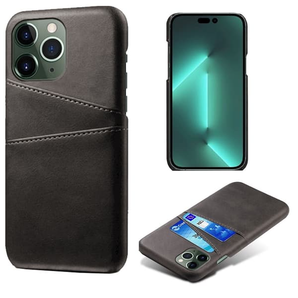 IPhone 14 Pro smartphone etui med kortslot - Sort