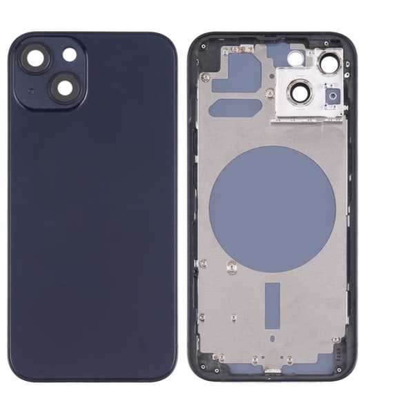 iPhone 13 Bagcover med Små Dele - Sort