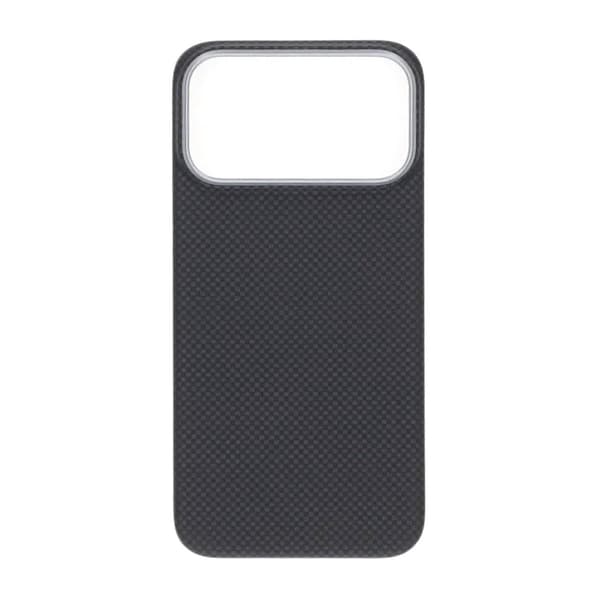 Kevlar Woven Magnetic Case - iPhone 17 Pro Max Black Plain Weave