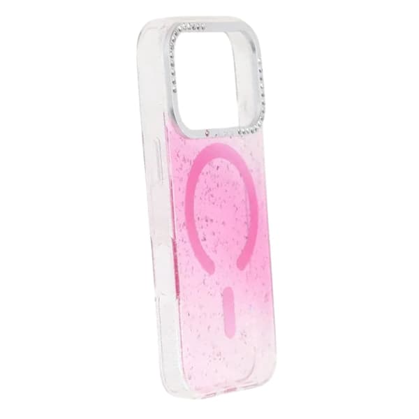 Glitter Diamond Magnetic Case - iPhone 17 Pro Pink