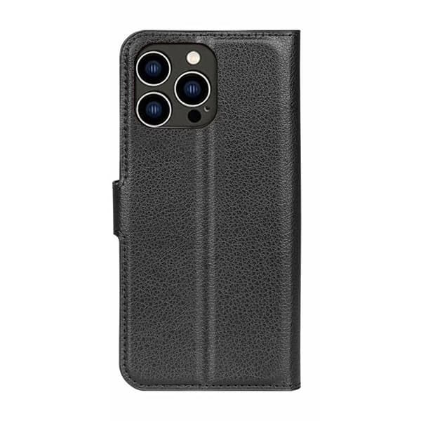 iPhone 15 Pro Max Plånboksfodral med stativ - Svart
