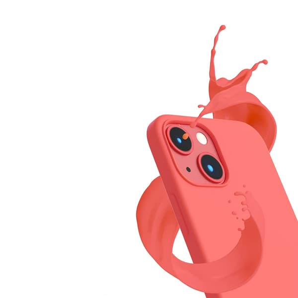 iPhone 14 Plus Silikonskal Rvelon - Rosa