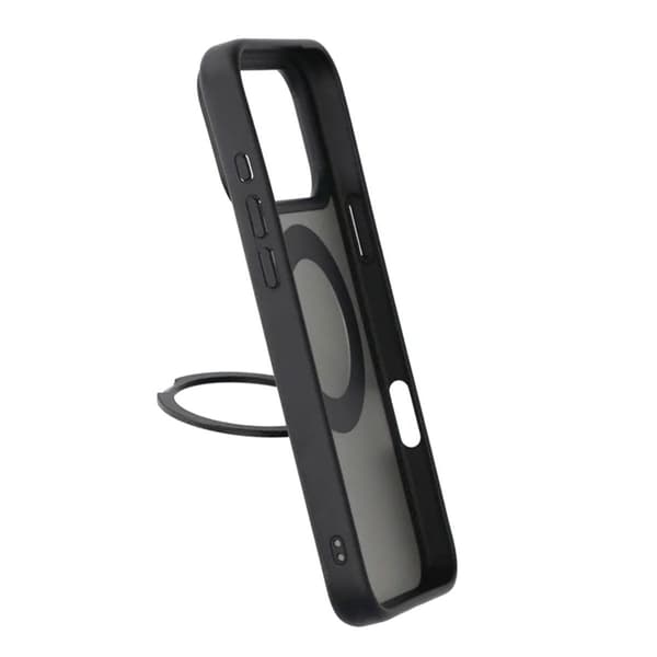 Mobilcover Roterende Magnetisk Stand til iPhone 17 Pro Max - Sort