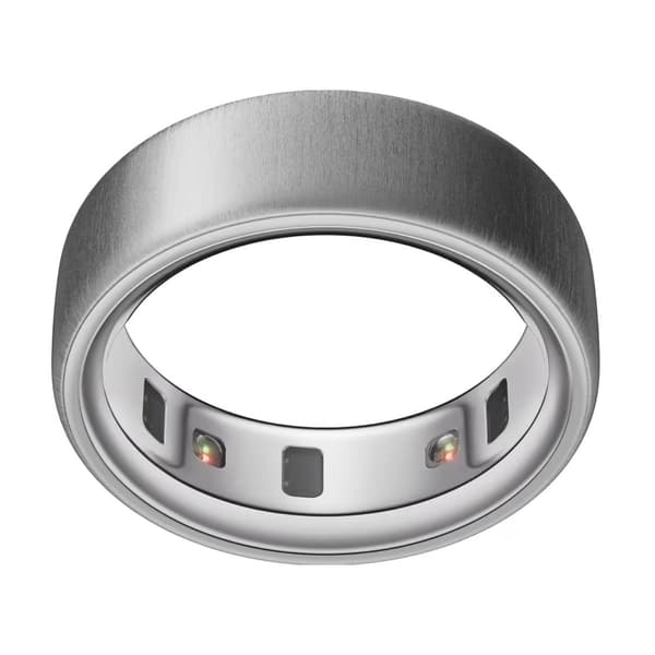 Oura Ring 4 Smart Ring Børstet Sølv Størrelse 8 - Som ny
