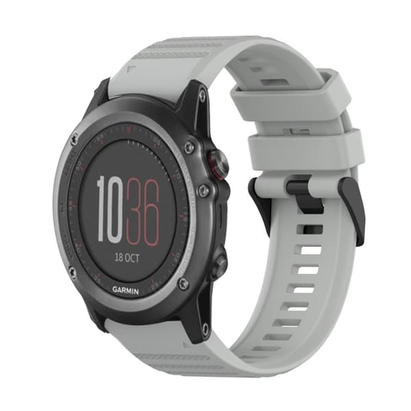 Garmin Fenix 3 Silikone Urrem - Grå