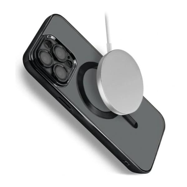 Luksus telefoncover med Magsafe iPhone 12 Pro Max - Sort