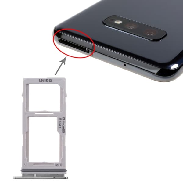 Samsung G973F Galaxy S10 SIM-bakke Prism Black