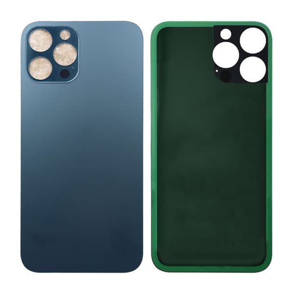 iPhone 13 Pro Max Bagglas med tape - Blå