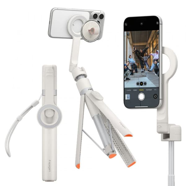 Spigen S582W Bluetooth Selfie Stick & Stativ Universal 165cm – Beige