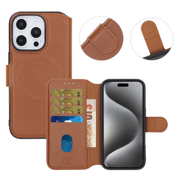 iPhone 16 Pro Pung Etui Rvelon - Brun