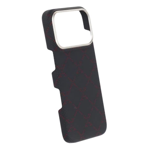 Kevlar Vævet Magnetisk Etui - iPhone 17 Pro Sort Tern