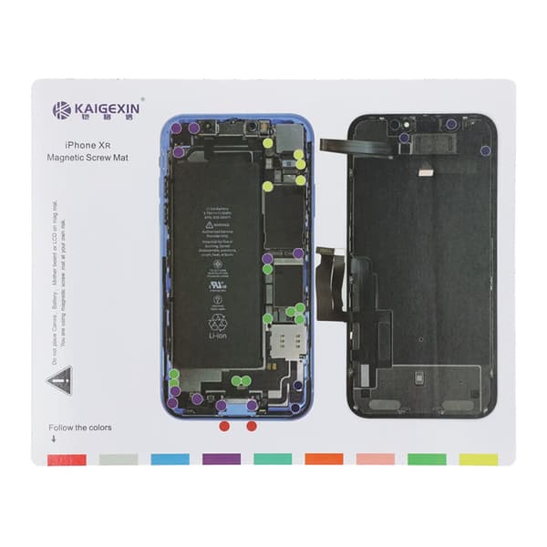 Magnetisk skruvemåtte til iPhone XR