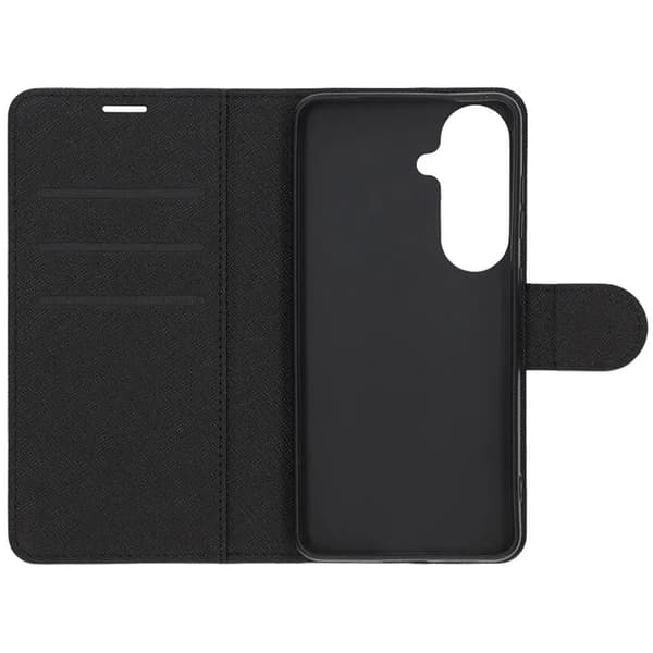 Flip Stand Læderpung Etui Til Samsung S26 Sort