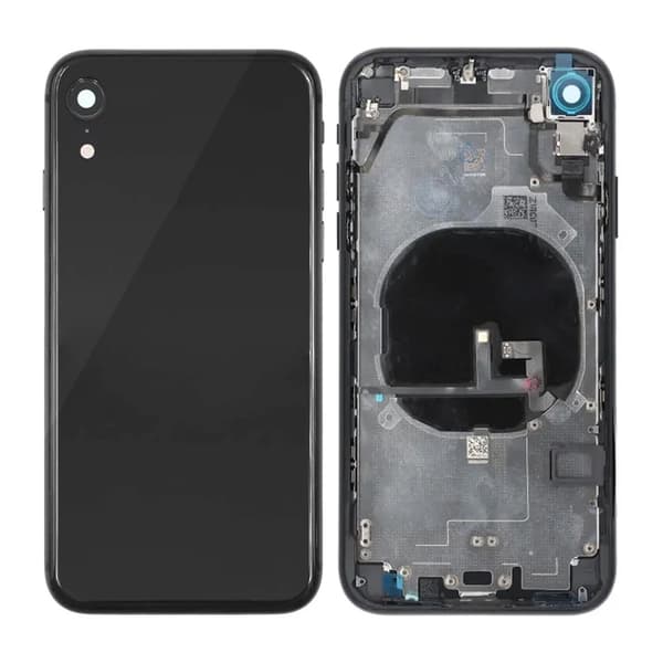 iPhone XR Bagcover med Fuld Ramme Premium - Sort