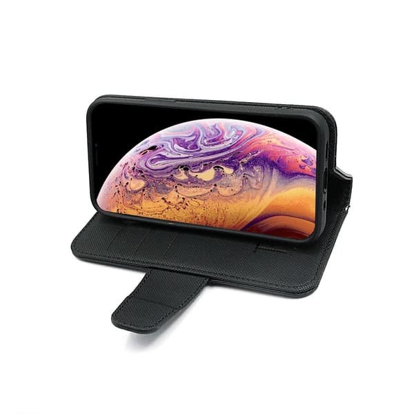 iPhone XS Max Plånboksfodral Extra Kortfack Rvelon - Svart