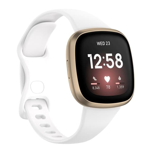 Fitbit Versa 4 / Versa 3 / Sense urrem - Hvid