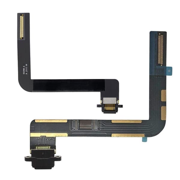iPad 9 2021 latausliittimen joustokaapeli - musta