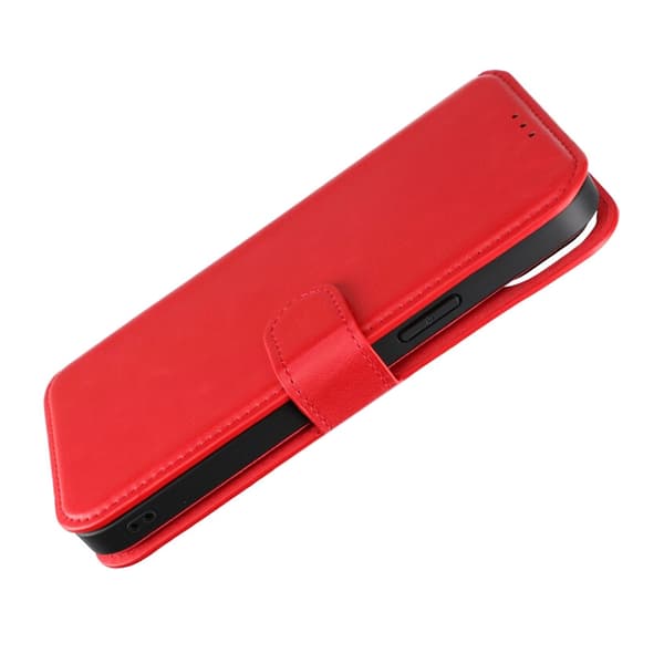 iPhone 15 Plus Plånboksfodral Magnet Rvelon - Röd