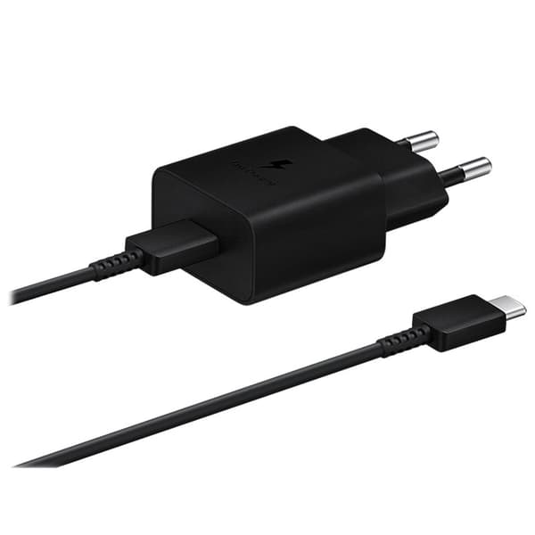Samsung USB-C Snabbladdare & USB-C Kabel, 15W - Svart