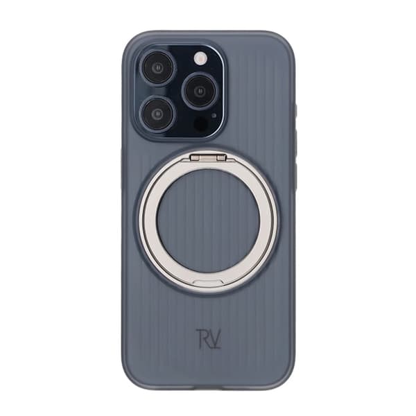 iPhone 15 Pro Max Rvelon -kotelo pyörivällä magneettitelineellä - harmaa