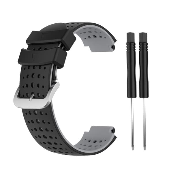 Garmin Forerunner 735XT/620/630/220/230/238 To-tonet Urrem - Sort/Grå