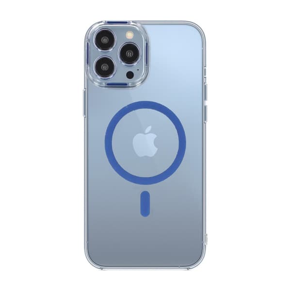 iPhone 15 Pro Max Stöttålig Mobilskal med Magsafe - Blå