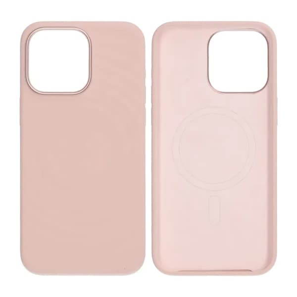 Silikone Mobilcover til iPhone 15 Pro Max - Pink med Kamerabeskyttelse